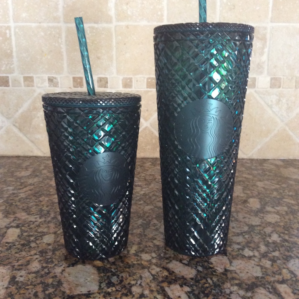 Bnwt Starbucks emerald green 24oz and 16oz tumbler